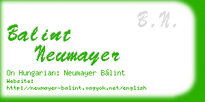 balint neumayer business card
